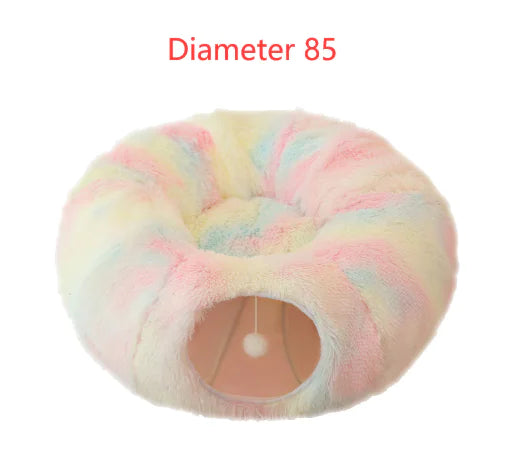 2-in-1 Cozy Tunnel Bed for Calm Play & Rest